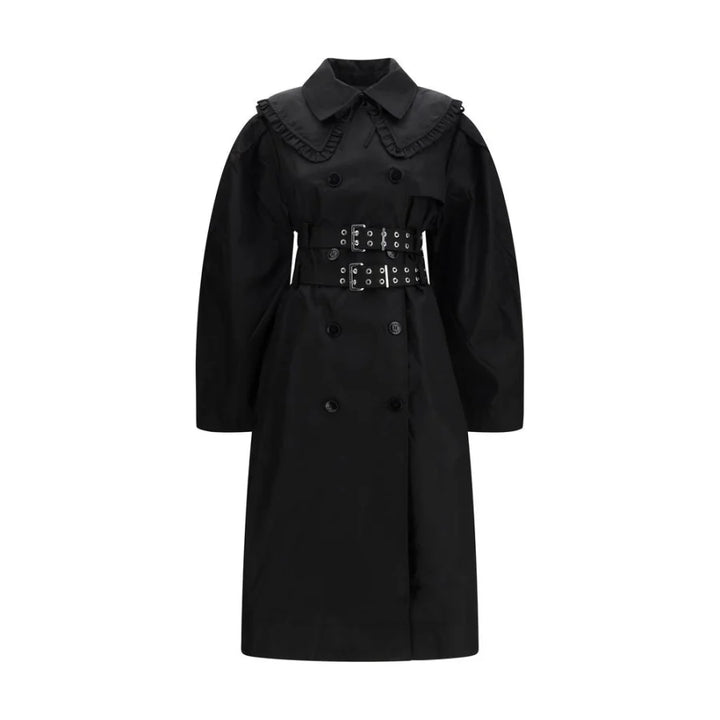 Ganni Black Nylon Coat