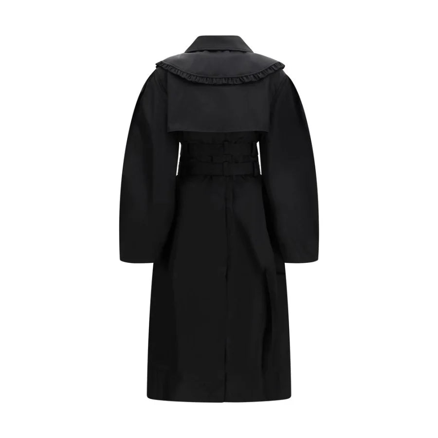 Ganni Black Nylon Coat