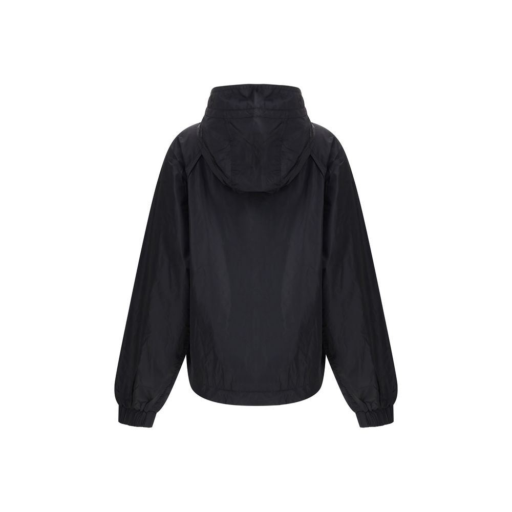 Ganni Coats &amp; Jackets - Black Nylon Shell Jacket