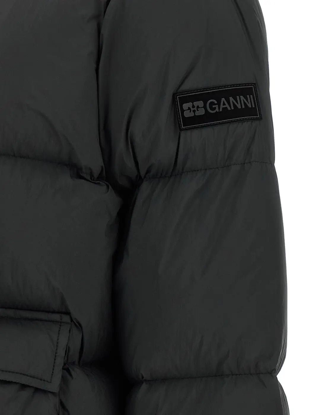 Ganni Black Polyamide Full-length Jacket