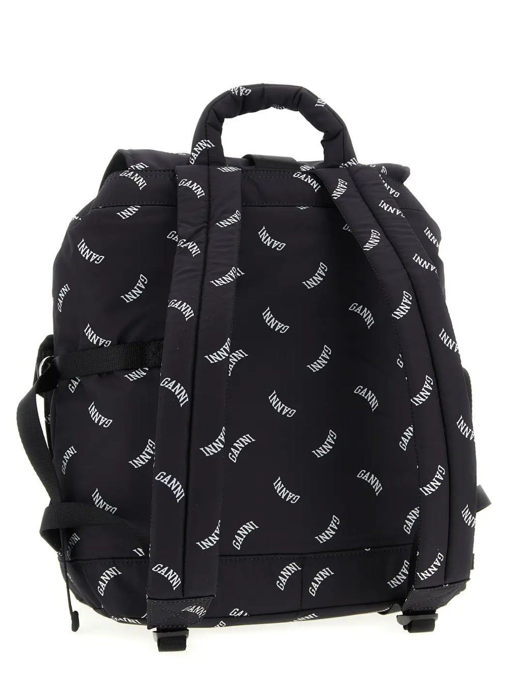 Ganni Black Polyester Backpack