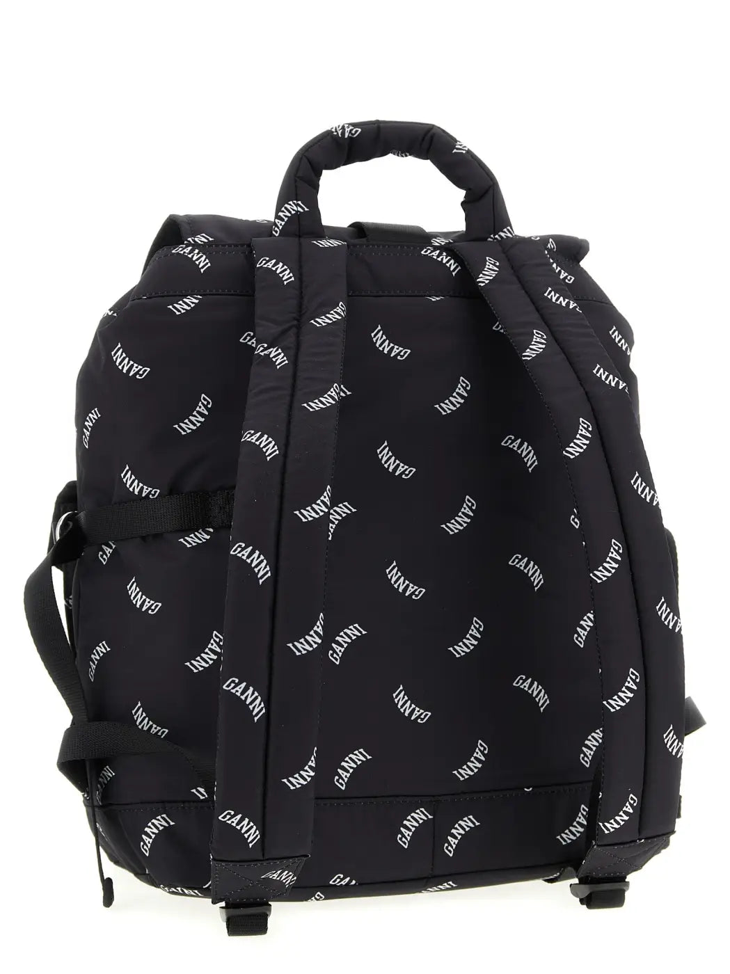 Ganni Black Polyester Backpack