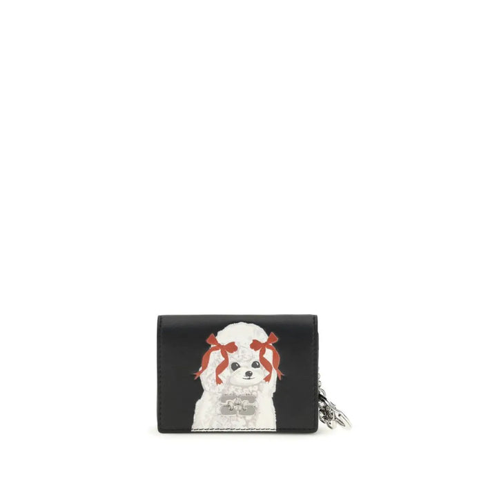Ganni Black Polyester Wallet