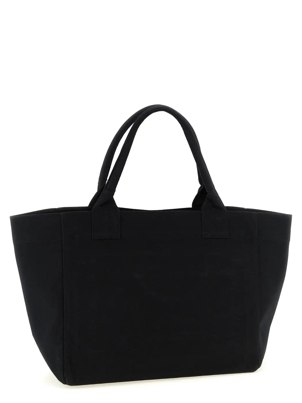 Ganni Black Recycled Cotton Tote Bag