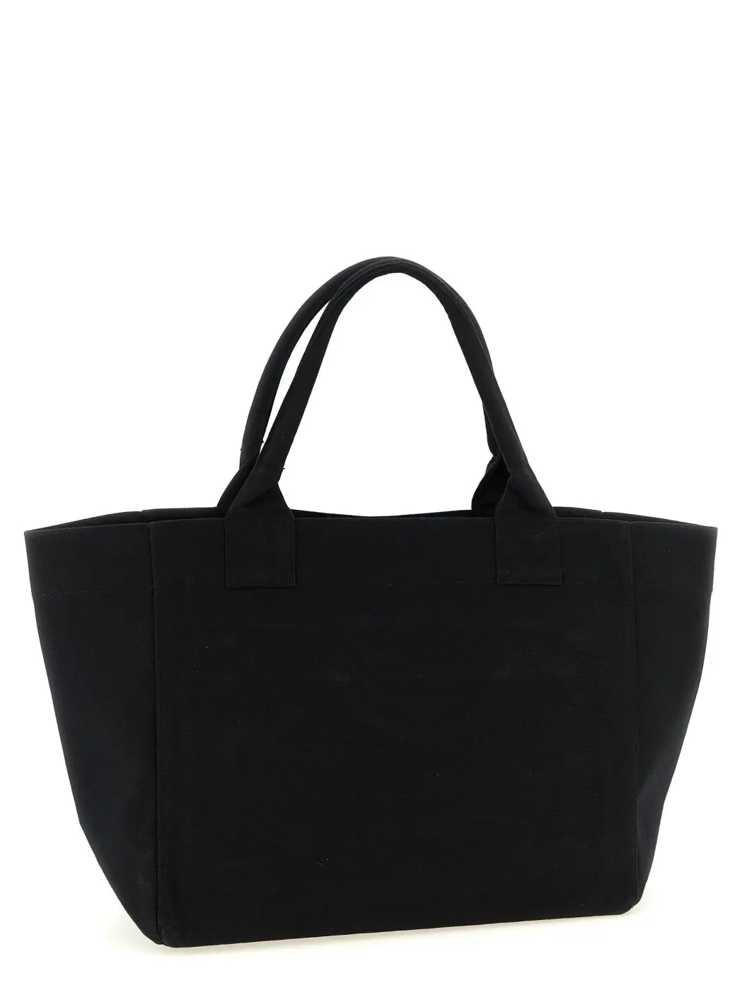 Ganni Black Recycled Cotton Tote Bag