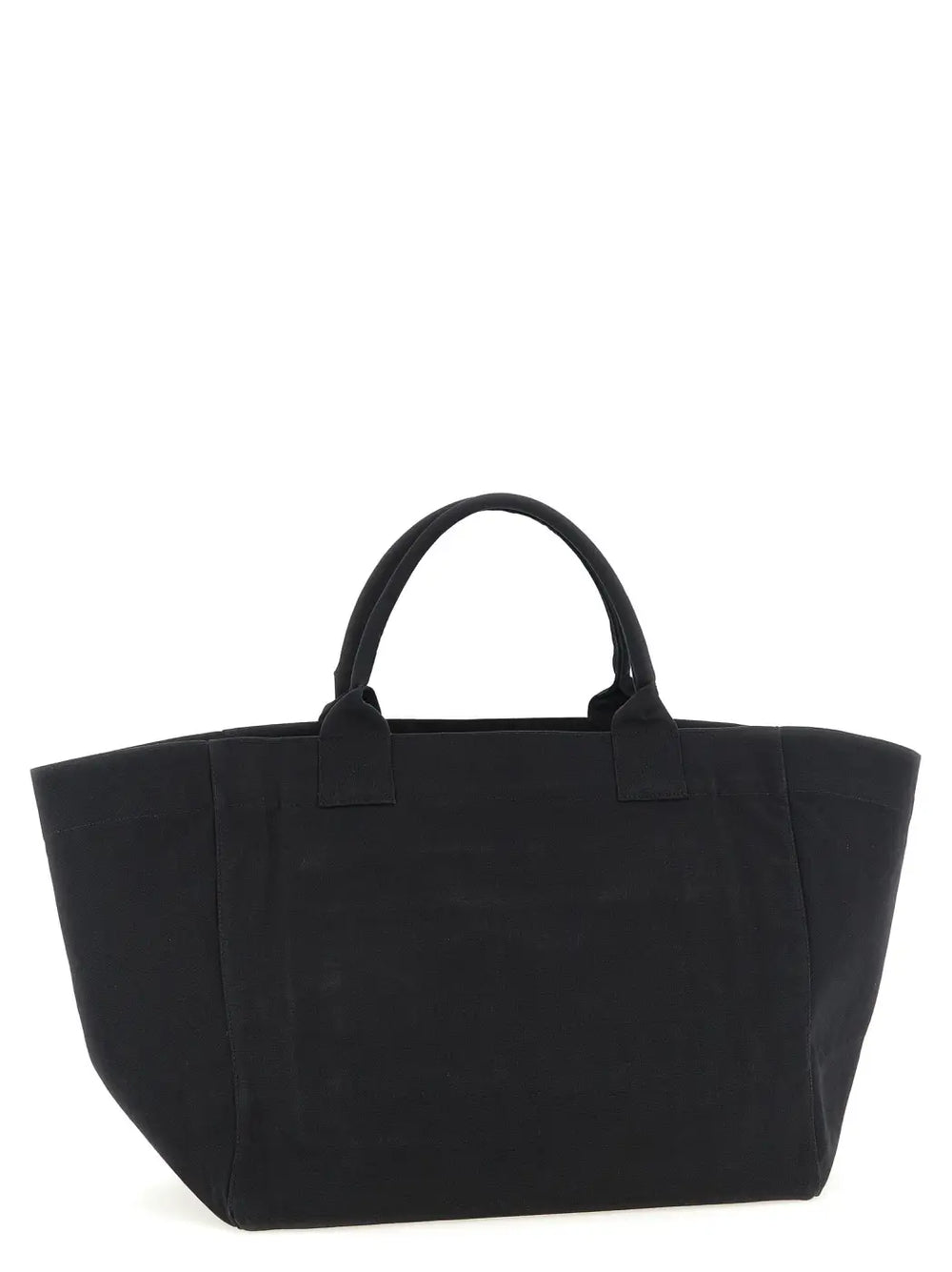 Ganni Black Recycled Cotton Tote Bag