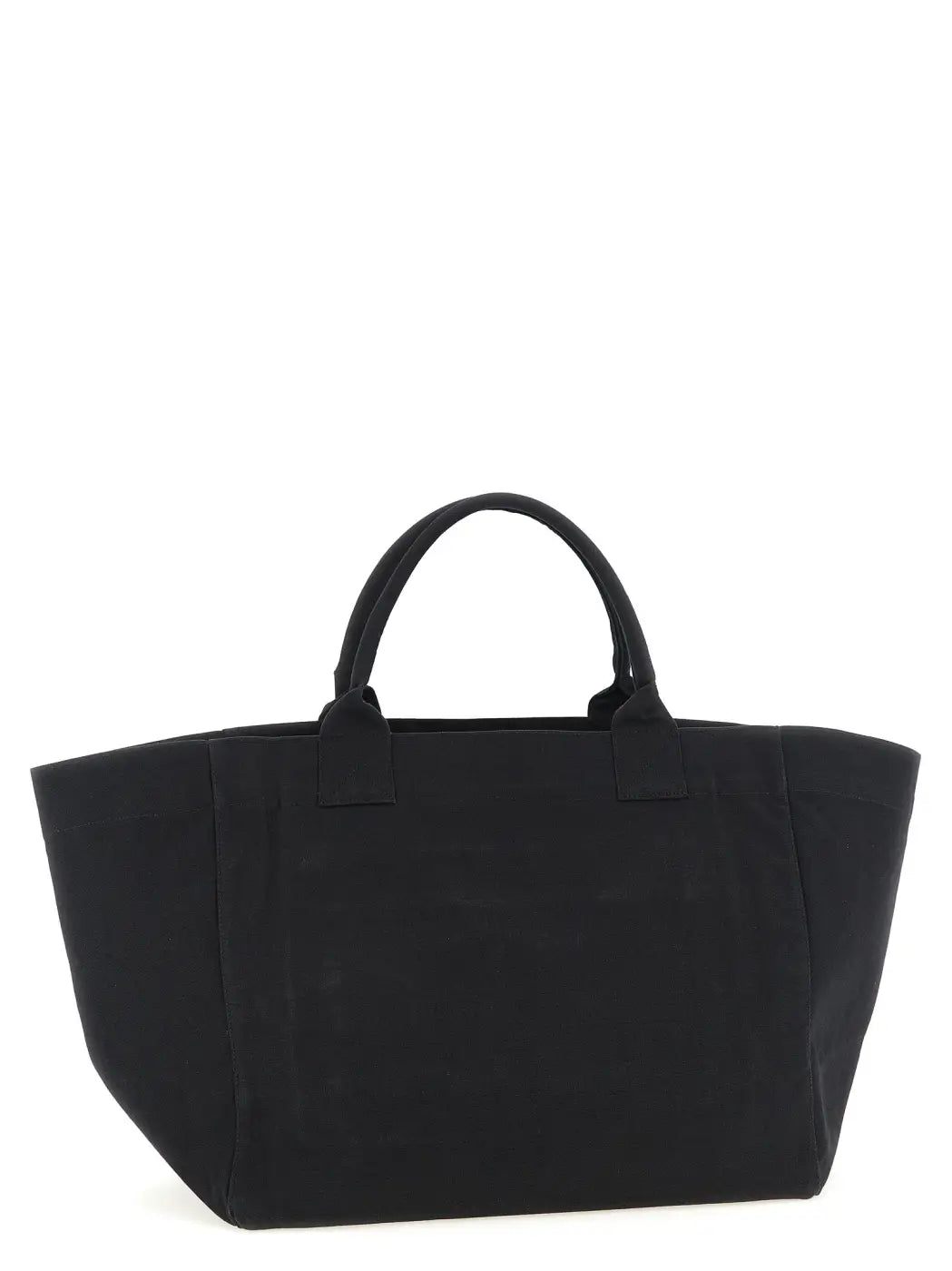 Ganni Black Recycled Cotton Tote Bag