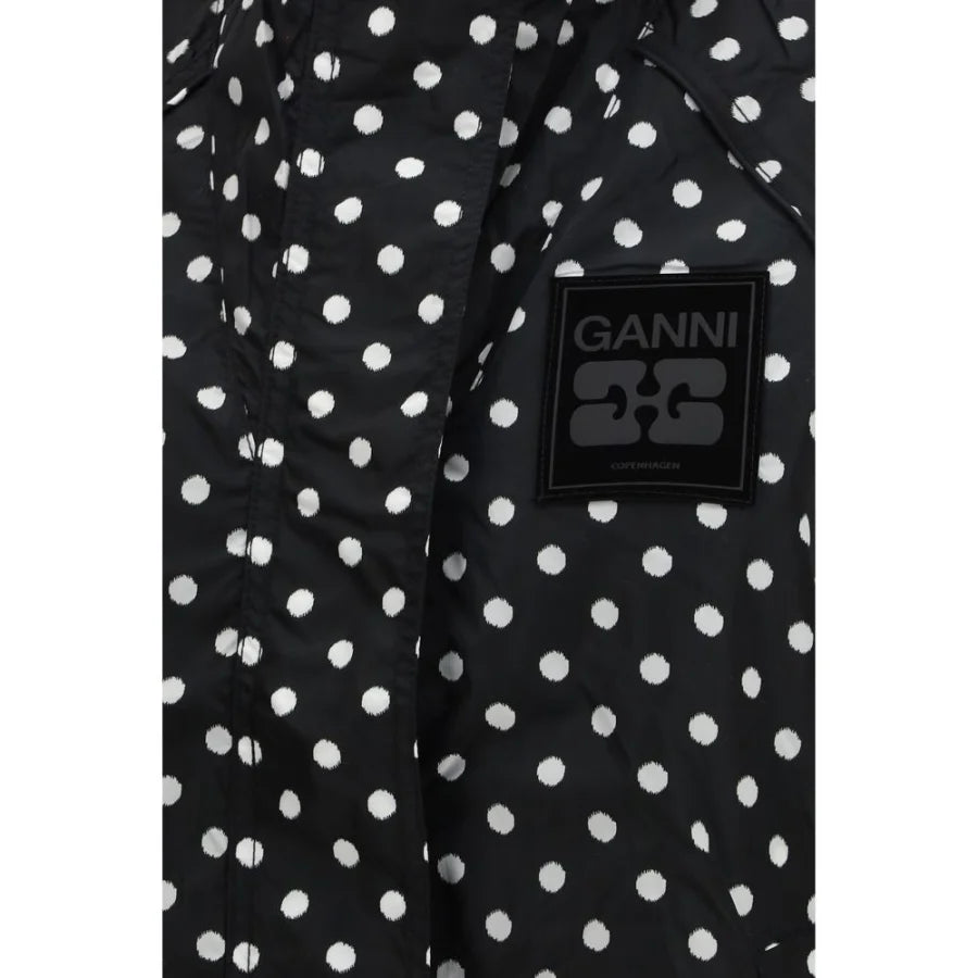 Ganni Black Recycled Polyamide Shell Jacket
