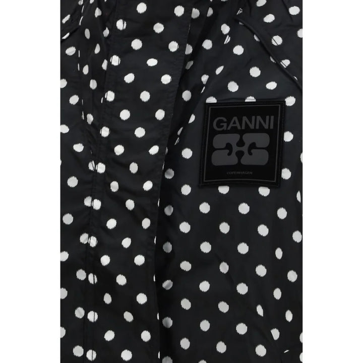 Ganni Black Recycled Polyamide Shell Jacket