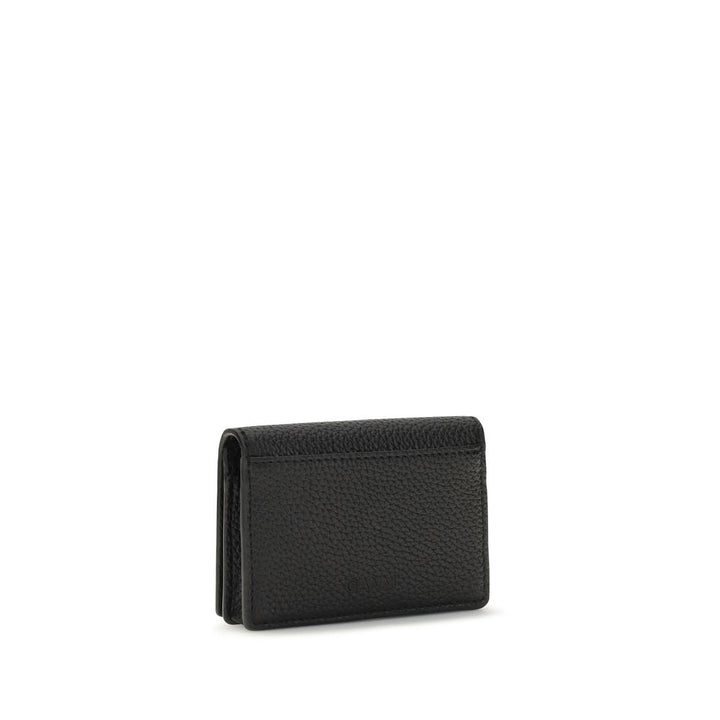 Ganni Black Recycled Polyester Wallet