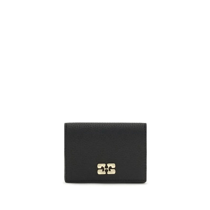 Ganni Black Recycled Polyester Wallet