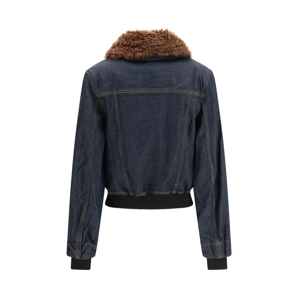Ganni Blue Cotton Denim Jacket