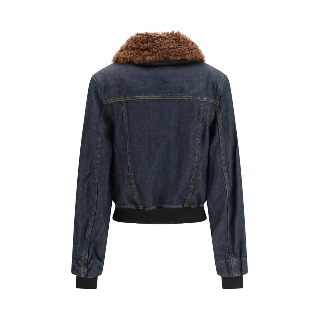 Ganni Blue Cotton Denim Jacket