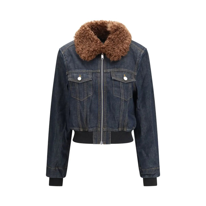 Ganni Blue Cotton Denim Jacket