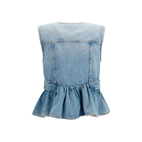 Ganni Coats & Jackets - Blue Cotton Denim Jacket