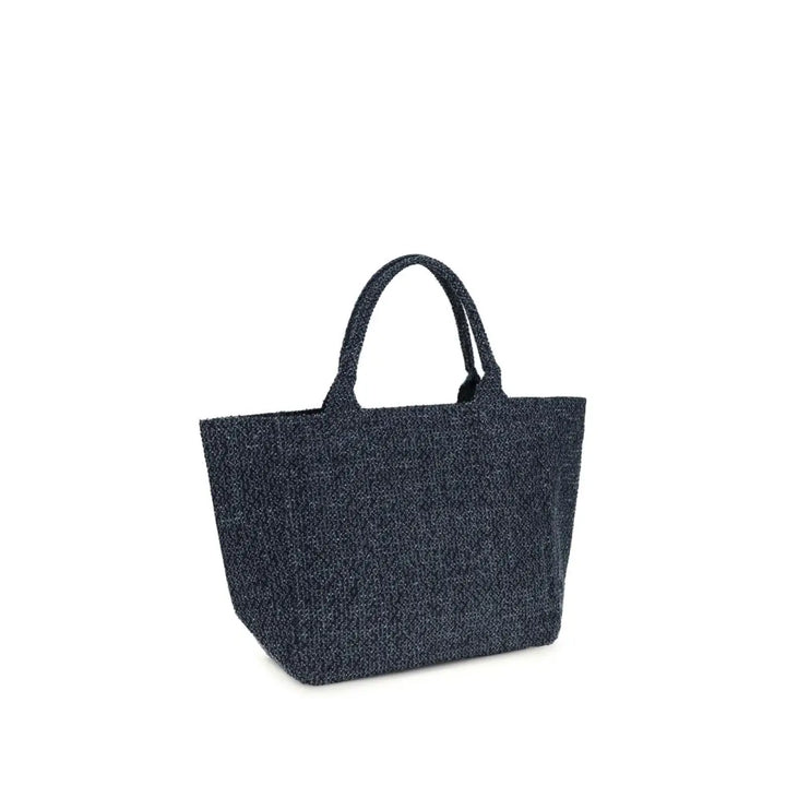 Ganni Blue Cotton Shoulder Bag