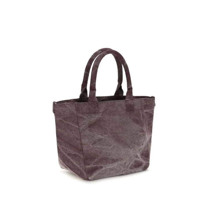 Ganni Bordeaux Cotton Shoulder Bag