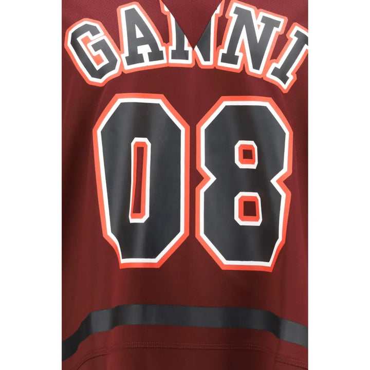 Ganni Bordeaux Polyester Sportswear