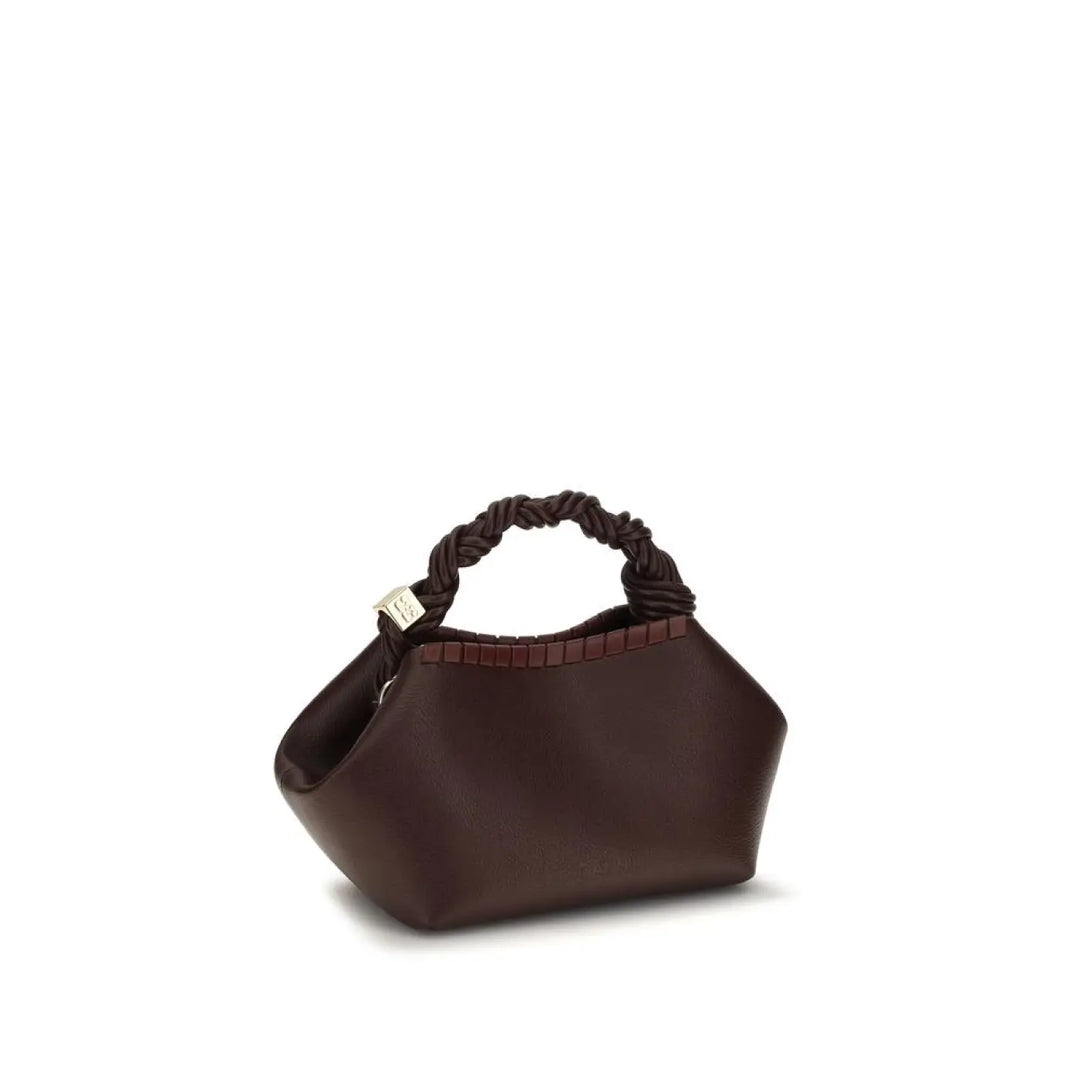 Ganni Brown Recycled Leather Handbag