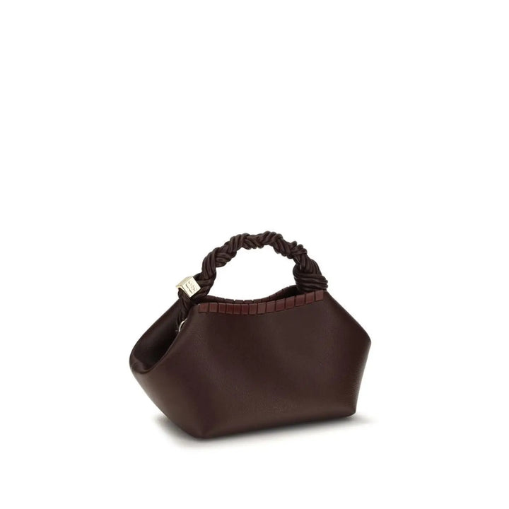 Ganni Brown Recycled Leather Handbag