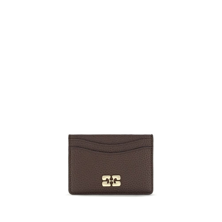 Ganni Brown Recycled Polyester Wallet