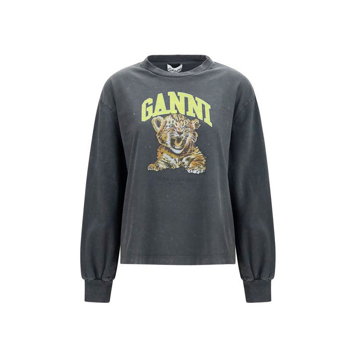 Ganni - Gray Cotton Sportswear
