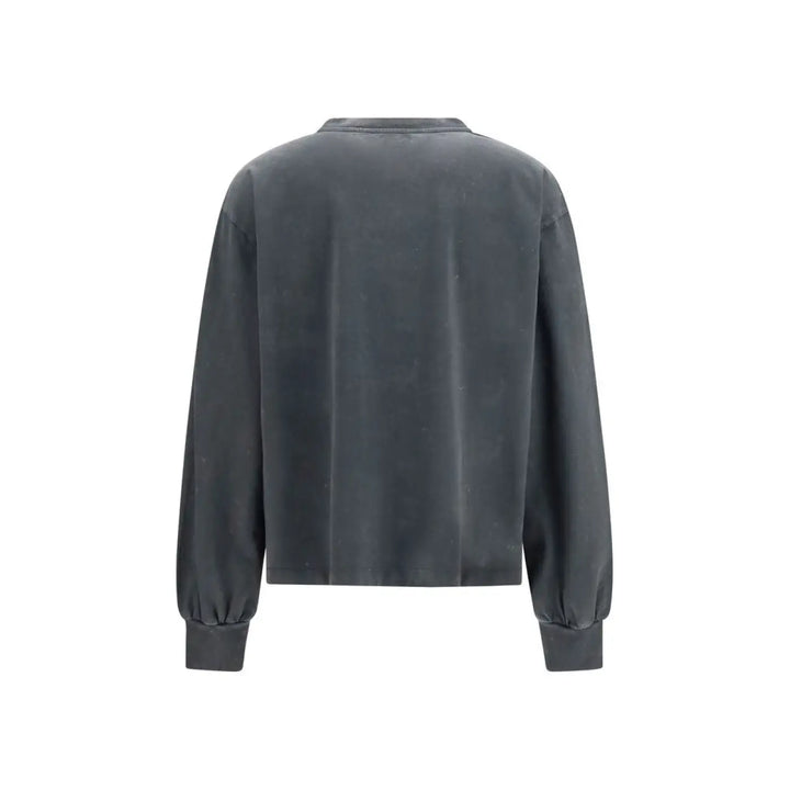 Ganni Gray Cotton Sportswear
