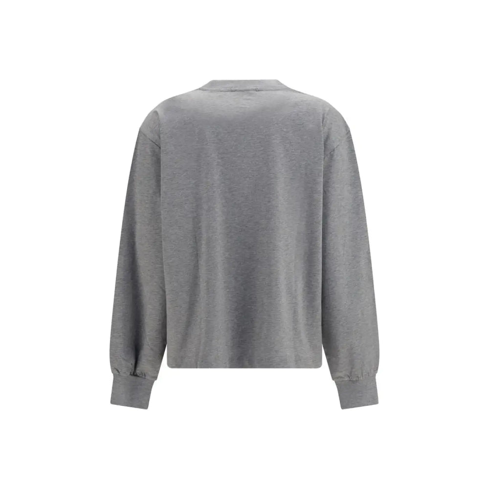 Ganni Gray Cotton Sweatshirt