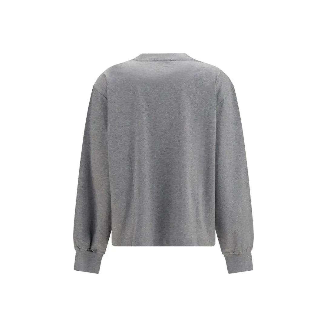 Ganni Gray Cotton Sweatshirt