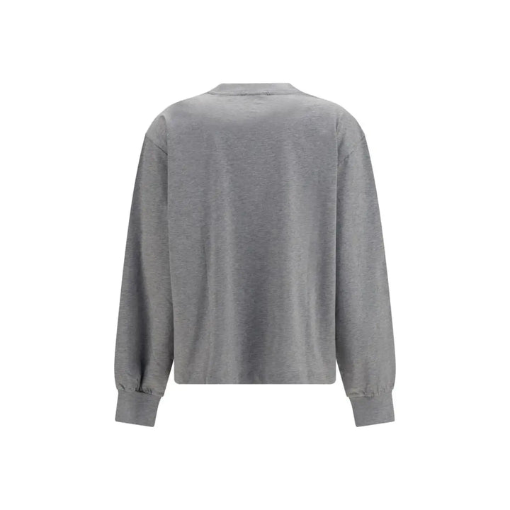 Ganni Gray Cotton Sweatshirt