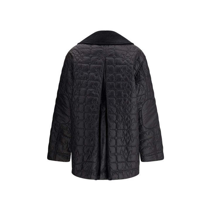 Ganni Puffer Jackets - Gray Nylon Coat