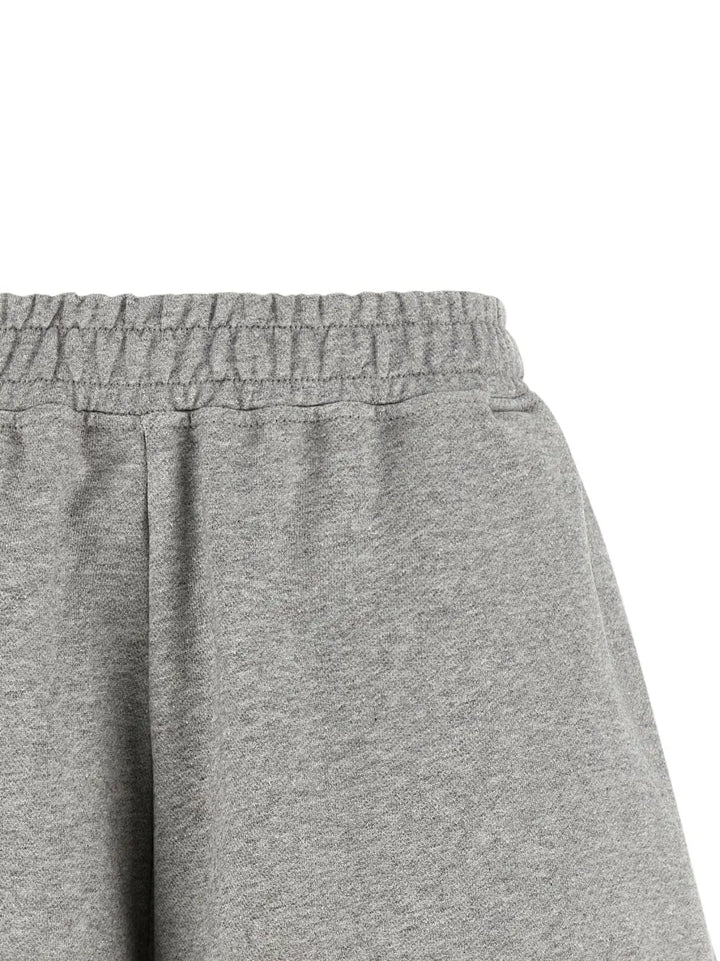 Ganni Gray Organic Cotton Bermuda Shorts