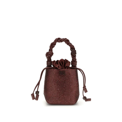 Ganni Mini Bou Buckle Bag with Rhinestones in Recycled Polyester