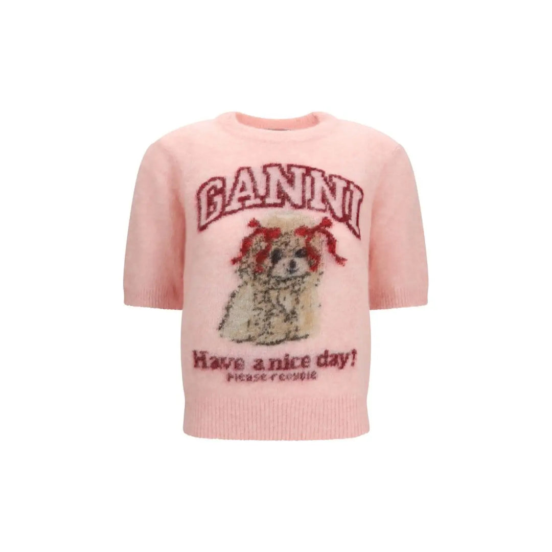 Ganni Multicolor Alpaca Vicugna Pacos T-shirt