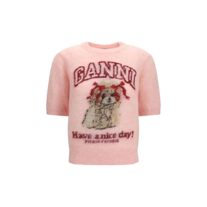 Ganni Multicolor Alpaca Vicugna Pacos T-shirt