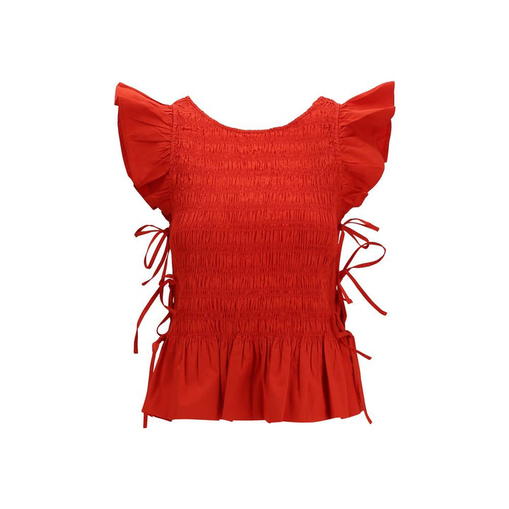 Ganni Blouses - Women’s Multicolor Cotton Blouse
