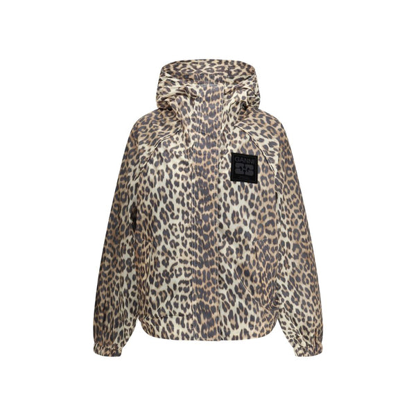 Ganni Rain Coats - Multicolor Nylon Coat