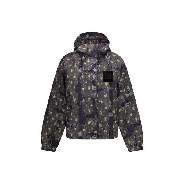 Ganni Windbreakers - Multicolor Nylon Shell Jacket