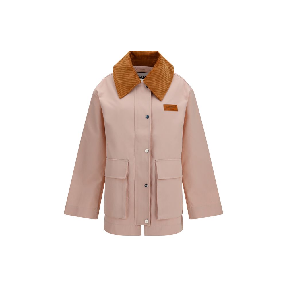 Ganni Coats &amp; Jackets - Multicolor Polyester Full-Length Jacket