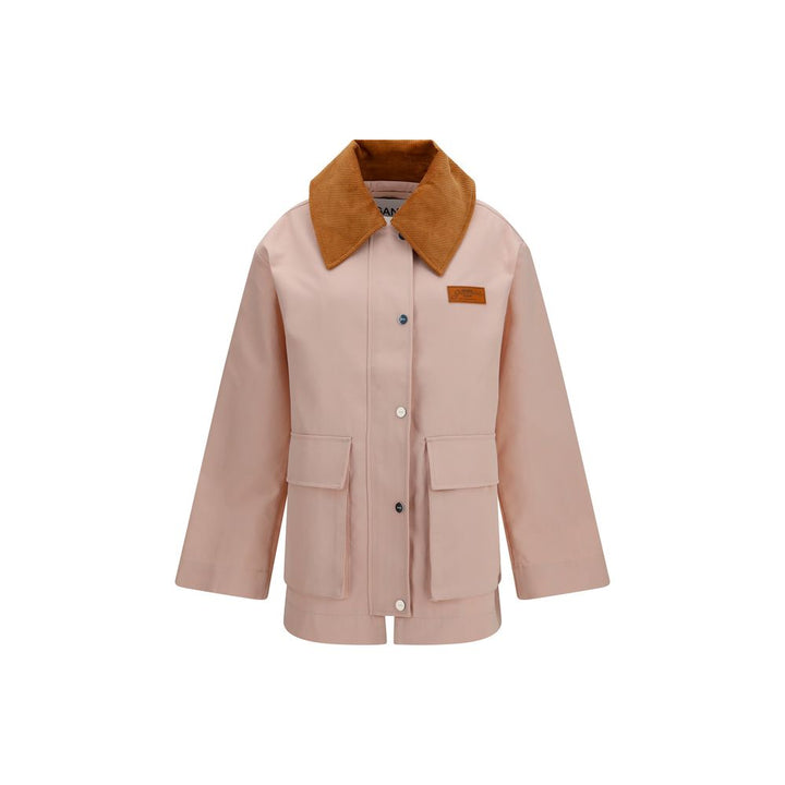 Ganni Coats &amp; Jackets - Multicolor Polyester Full-Length Jacket