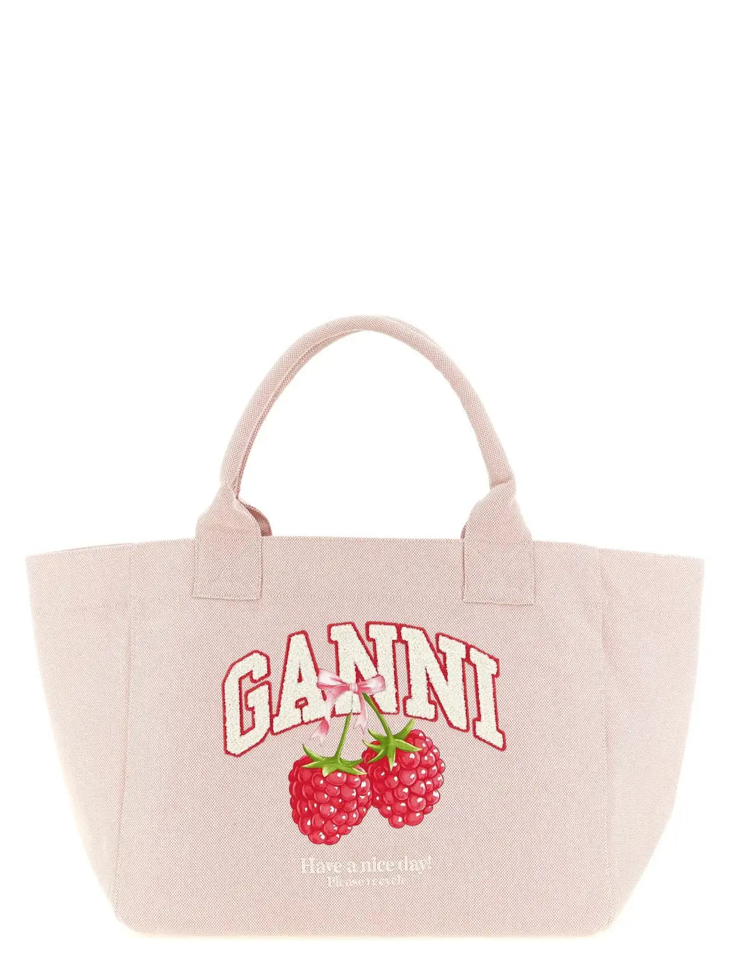 Ganni Multicolor Recycled Polyester Tote Bag