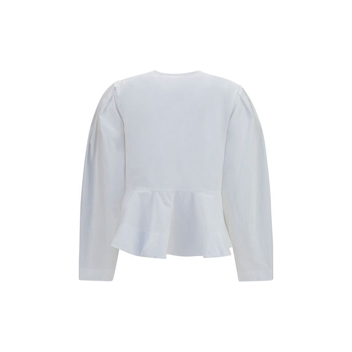 Ganni Blouses - Women’s White Cotton Blouse