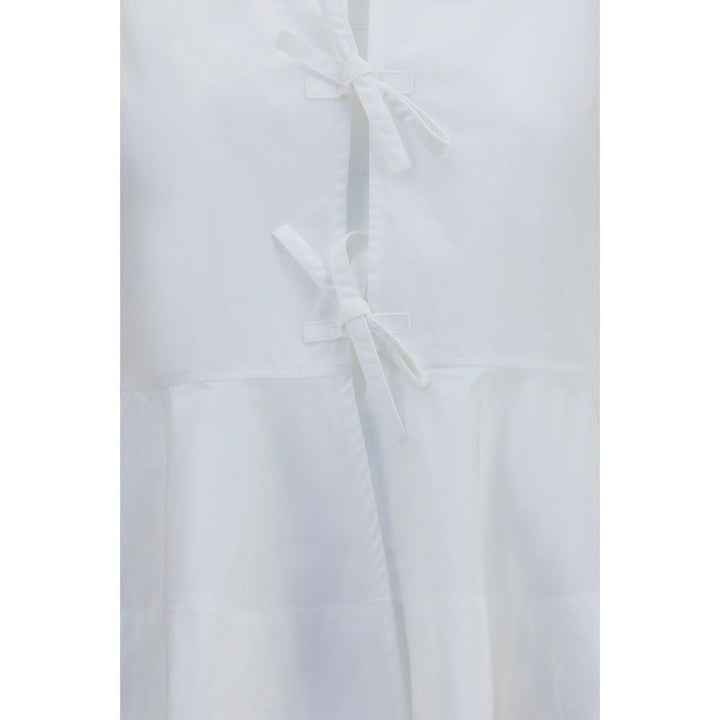 Ganni Blouses - Women’s White Cotton Blouse
