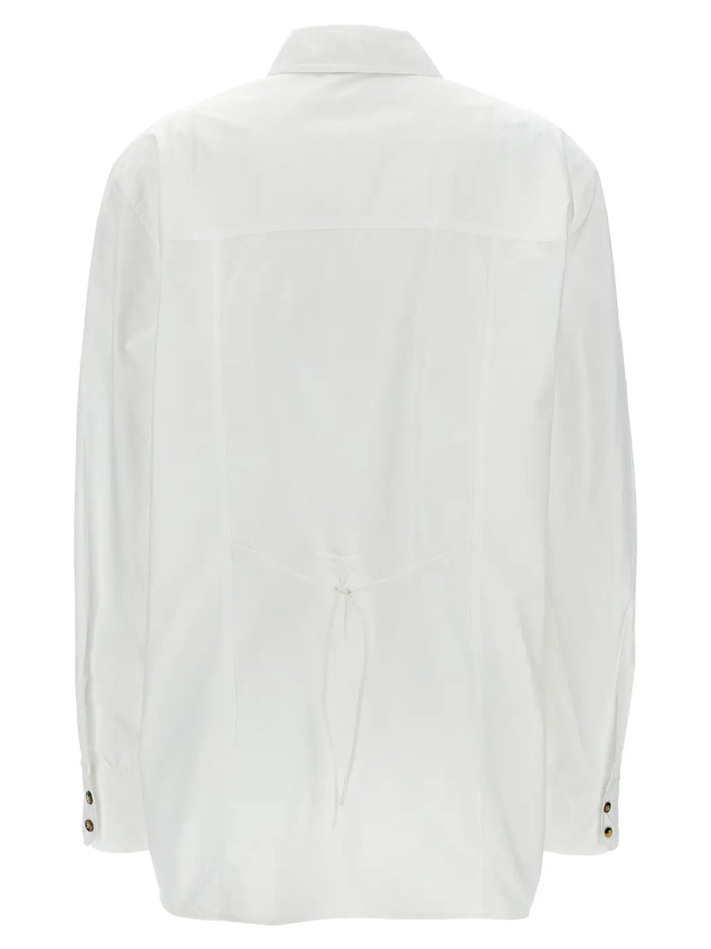 Ganni White Cotton Blouse