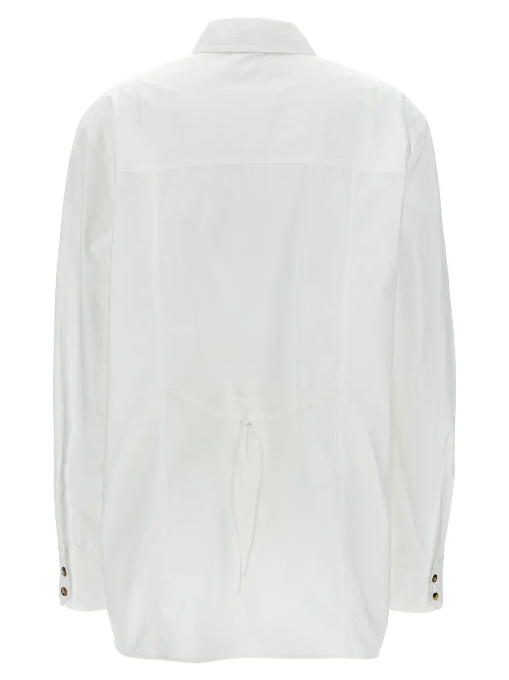 Ganni White Cotton Blouse