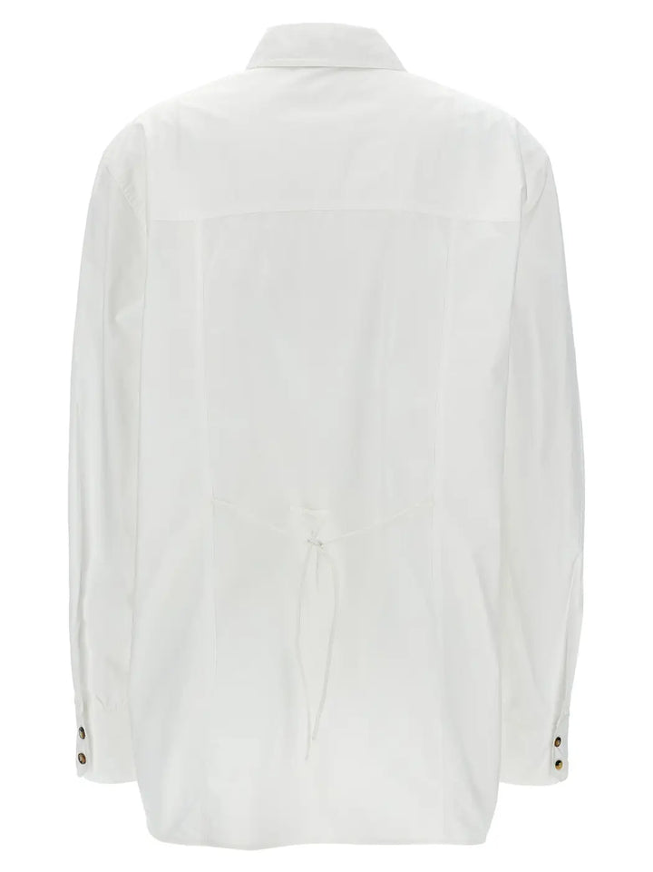 Ganni White Cotton Blouse