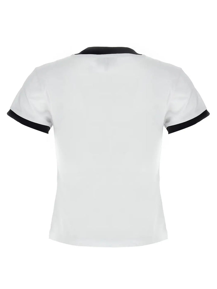 Ganni White Cotton T-shirt
