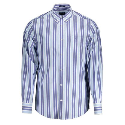 Gant Azzurro Cotton Men Shirt