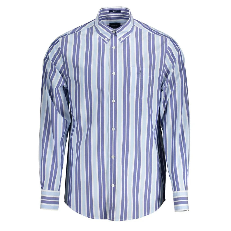 Gant Azzurro Cotton Men Shirt