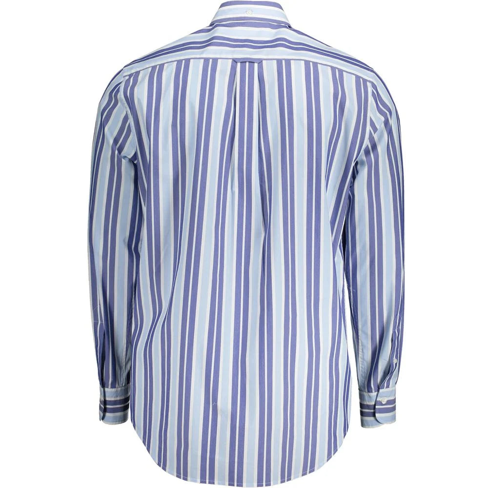 Gant Azzurro Cotton Men Shirt